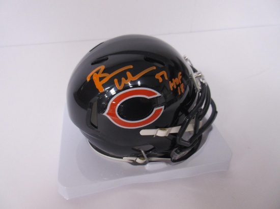 Brian Urlacher Signed MIni Helmet Player Holo