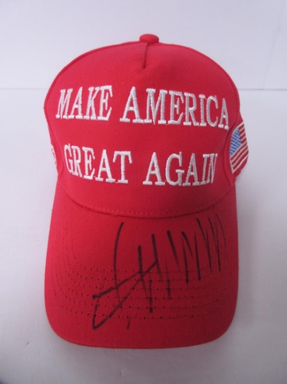Donald Trump Signed MAGA Hat Heritage COA