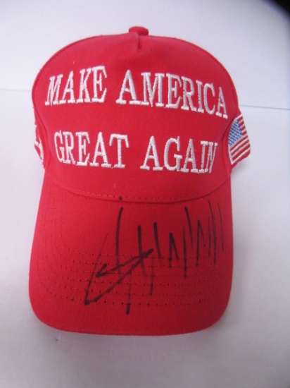 Donald Trump Signed MAGA Hat Heritage COA