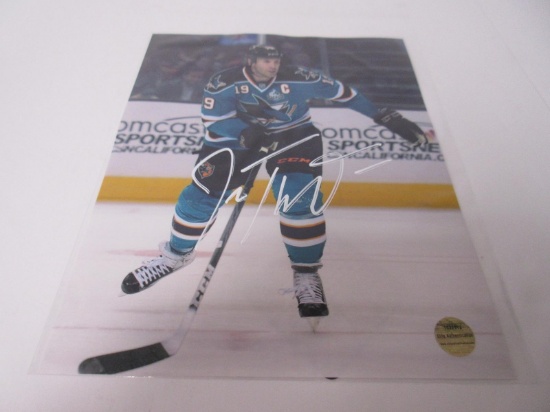 Joe Thornton Signed 8.5x11 Photo Elite COA