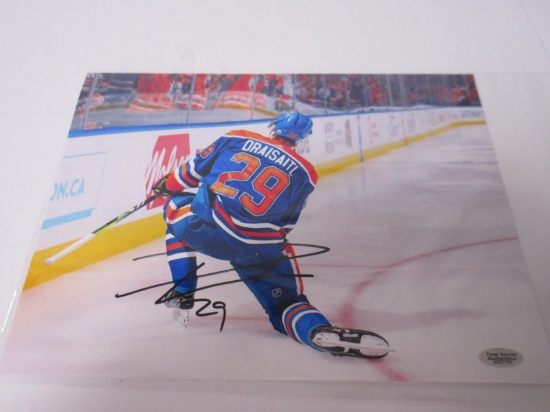 Leon Draisaitl Signed 8.5x11 Photo TSA COA