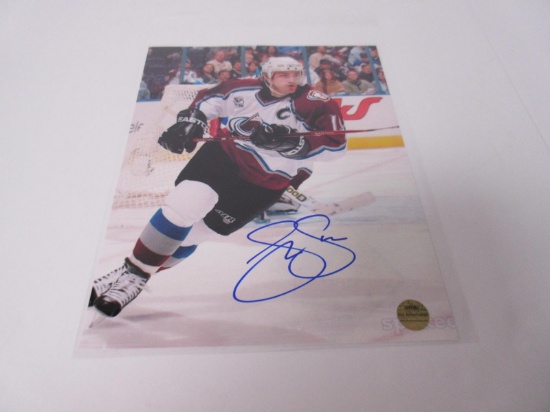 Joe Sakic Signed 8.5x11 Photo Elite COA