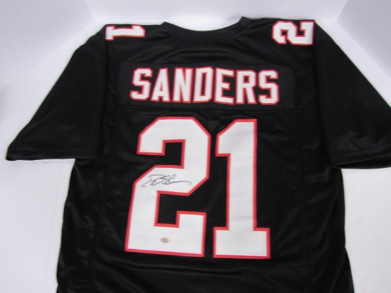 FALCONS DEION SANDERS SIGNED JERSEY GTSM