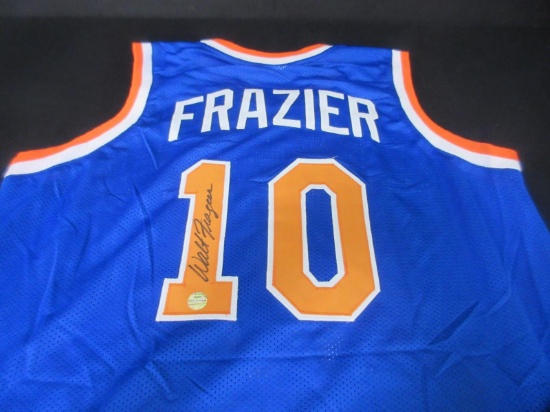 WALT FRAZIER SIGNED JERSEY WITH COA KNICKS