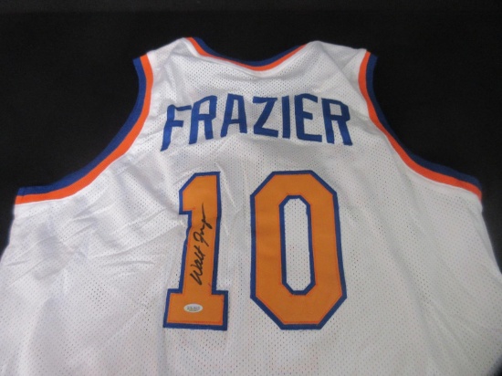 WALT FRAZIER SIGNED JERSEY WITH COA KNICKS
