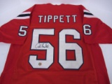 PATRIOTS ANDRE TIPPETT SIGNED JERSEY COA