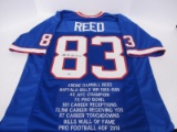 ANDRE REED SIGNED BILLS STAT JERSEY TSA COA