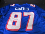 PATRIOTS BEN COATES SIGNED JERSEY FSG COA