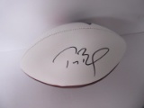 Tom Brady Signed Logo Football TSA COA