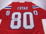 PATRIOTS IRVING FRYAR SIGNED JERSEY FSG COA