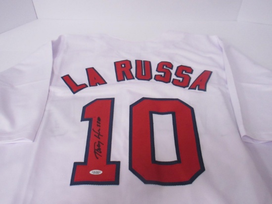AUTHENTIC TONY LA RUSSA AUTOGRAPHED ST LOUIS JERSEY TSA COA