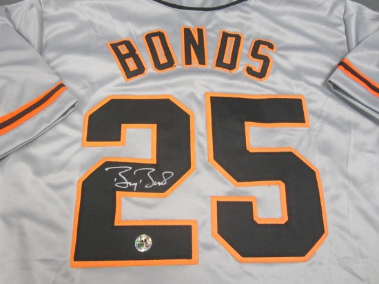 AUTHENTIC BARRY BONDS AUTOGRAPHED JERSEY BONDS 25 AUTHENTICATED COA GIANTS