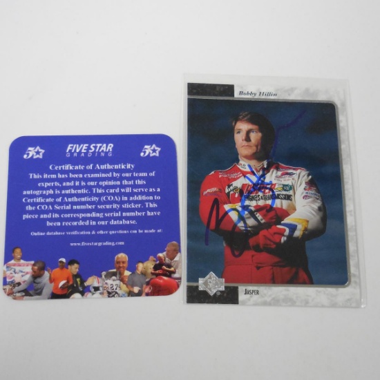 AUTHENTIC 1996 UPPER DECK SP BOBBY HILLIN AUTOGRAPHED CARD COA