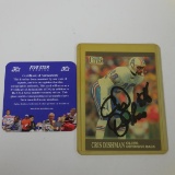 AUTHENTIC 1991 FLEER ULTRA CRIS DISHMAN AUTOGRAPHED CARD COA