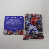 AUTHENTIC 2018 BOWMAN DRAFT MIKE SIANI AUTOGRAPHED 1ST ROOKIE CARD COA