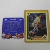 AUTHENTIC 1991 UPPER DECK LEO GOMEZ AUTOGRAPHED ROOKIE CARD COA