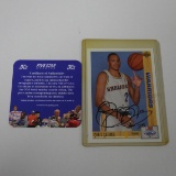 AUTHENTIC 1991-92 UPPER DECK CHRIS GATLING AUTOGRAPHED ROOKIE CARD COA