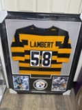 Jack Lambert signed FRAMED Jersey TSE