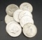 (9) Kennedy Half Dollars