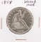1858 Seated Half Dollar
