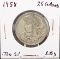 (2) Silver Coins the 1958 Mexican 25 Centavos and the 1959 Netherlands 2 1/2 Gulden