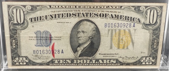 1934-A North Africa $10 Silver Certificate