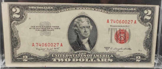 1953-B Red Seal $2 Note