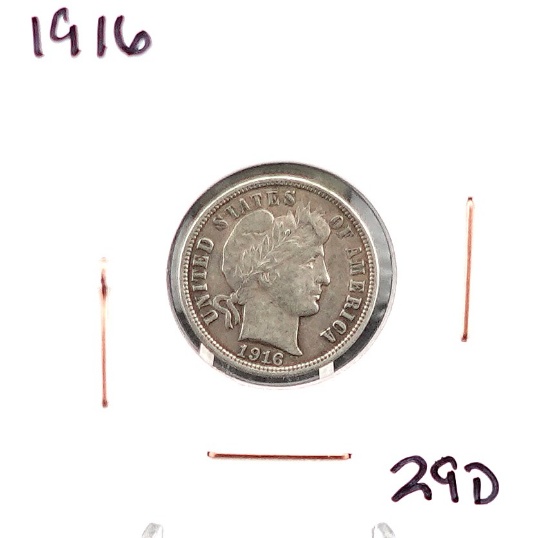 1916 Barber Dime