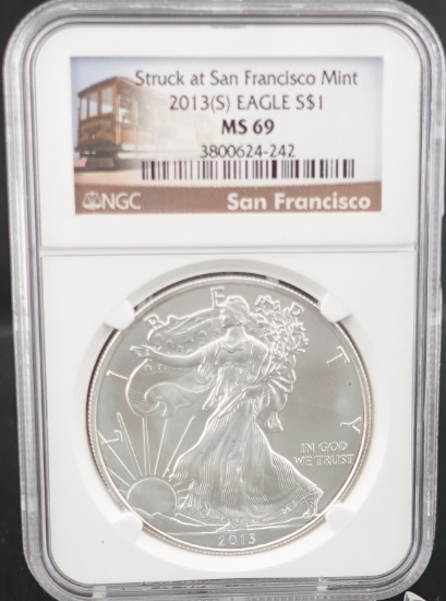 2013-S Silver Eagle $1