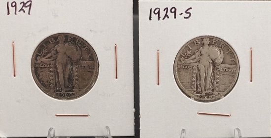1929 and 1929-S Standing Liberty Quarters