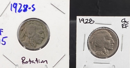 1928 and 1928-S Buffalo Nickels
