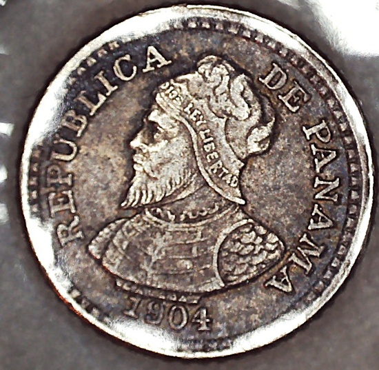 1904 2 1/2 Panamanian Centavos