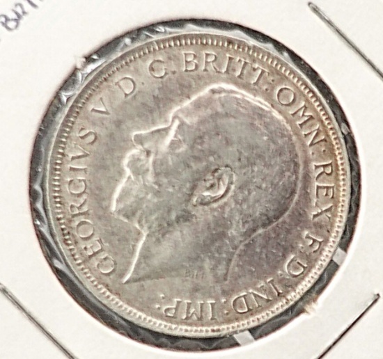 1879 Mexican 50 Centavos and 1918 1 Florin British Coins