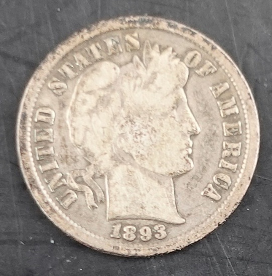 1893 Barber Dime