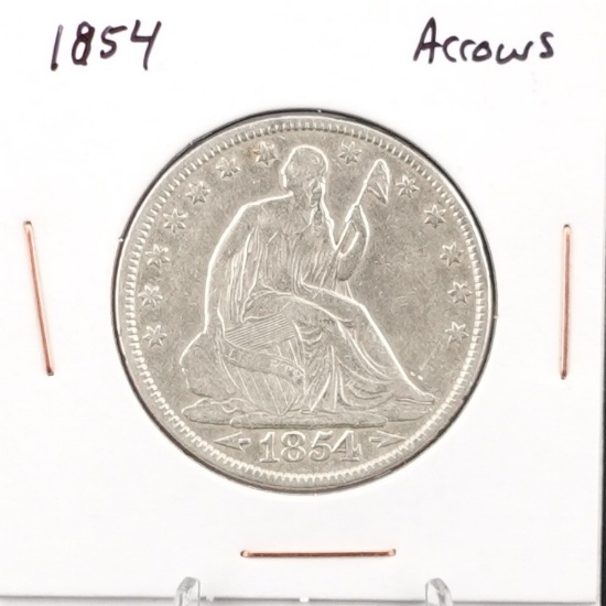 1854 Seated Half Dollar