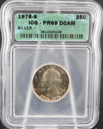 (2) 1776-1976 Bicentennial Silver Quarter