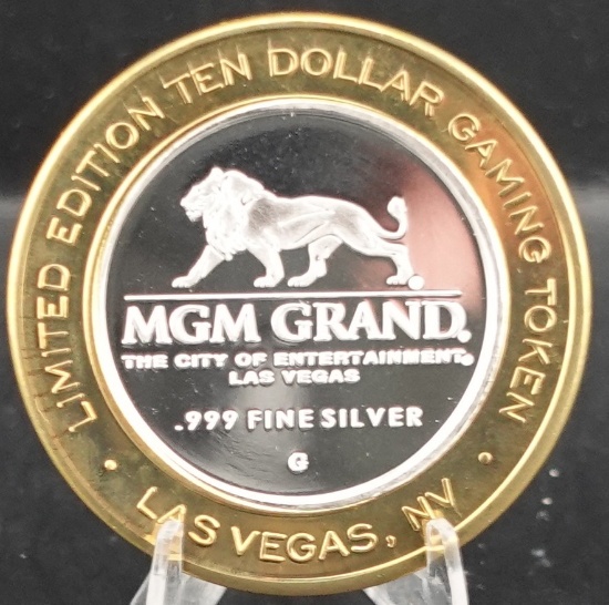 (2) $10 Silver Gaming Token