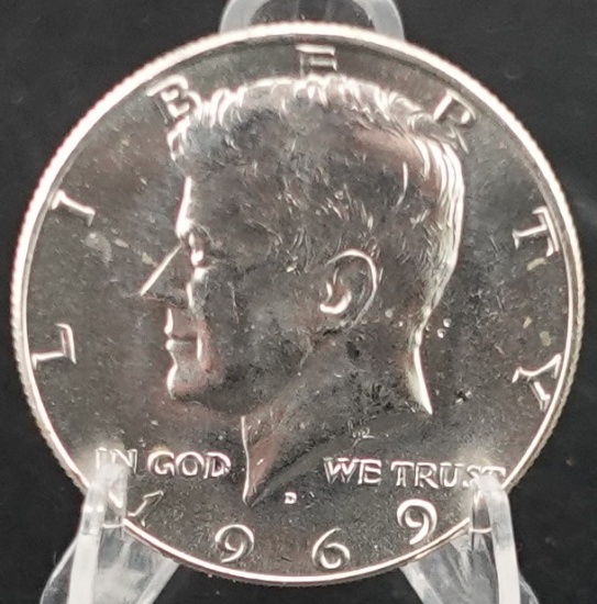 1969-D and 1976-S Silver Kennedy Half Dollars