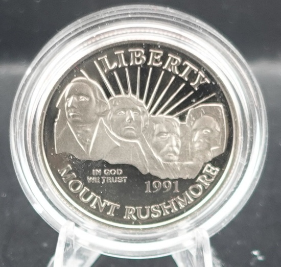 1994 World Cup Half Dollar and 1991-S Mount Rushmore Half Dollar