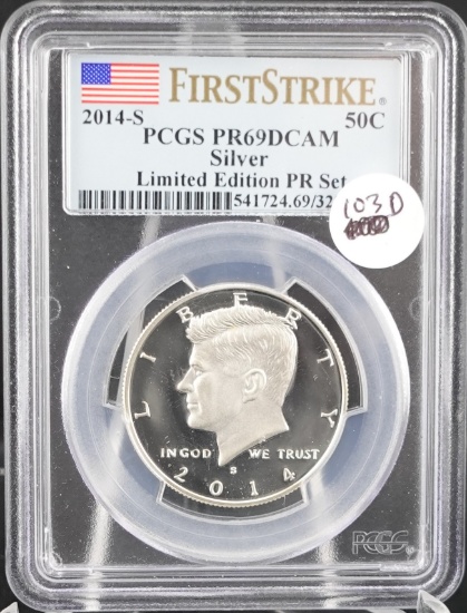 2014-S First Strike Silver Kennedy Half Dollar