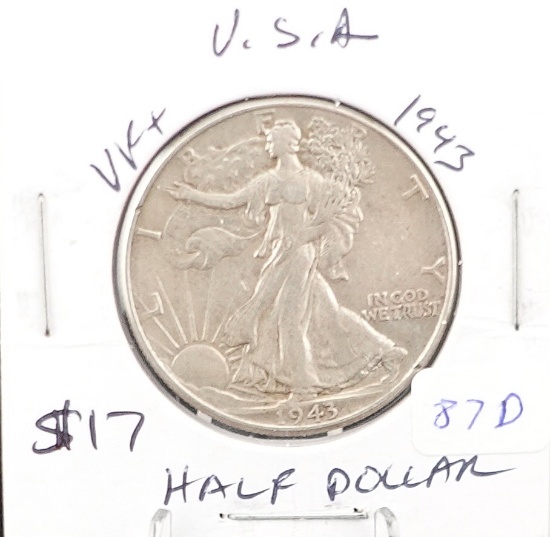 1943 Walking Liberty Half Dollar