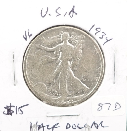 1934 Walking Liberty Half Dollar