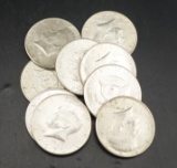 (9) Kennedy Half Dollars