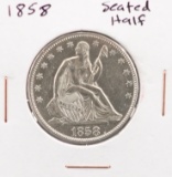 1858 Seated Half Dollar