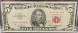 1963 Red Seal $5 Note