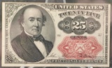 1874 25 Cent Fractional Note