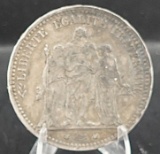 1877 5 Francs Silver Coin