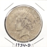 1934-D Peace Dollar