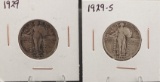 1929 and 1929-S Standing Liberty Quarters