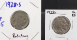 1928 and 1928-S Buffalo Nickels